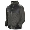 Pioneer Heated Fleece Hoodie Jacket w/ Detachable Hood, Charcoal, L V3210440U-L